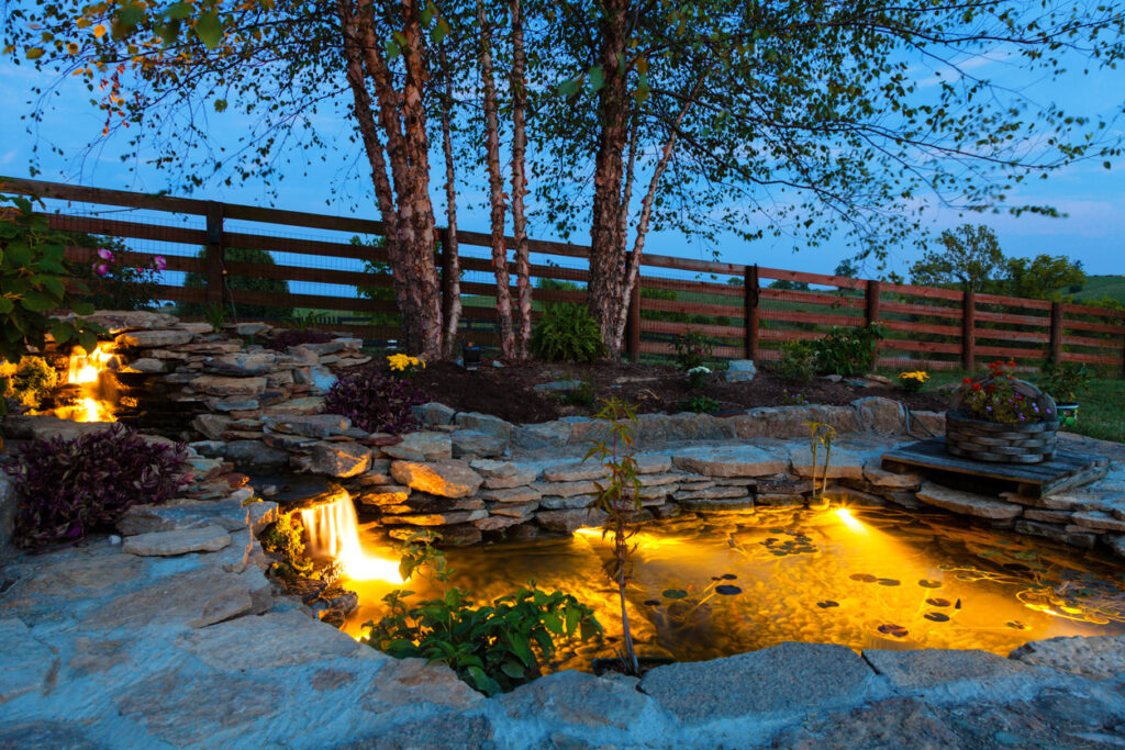 Exterior Painting Finishes, Lighting & Water Features